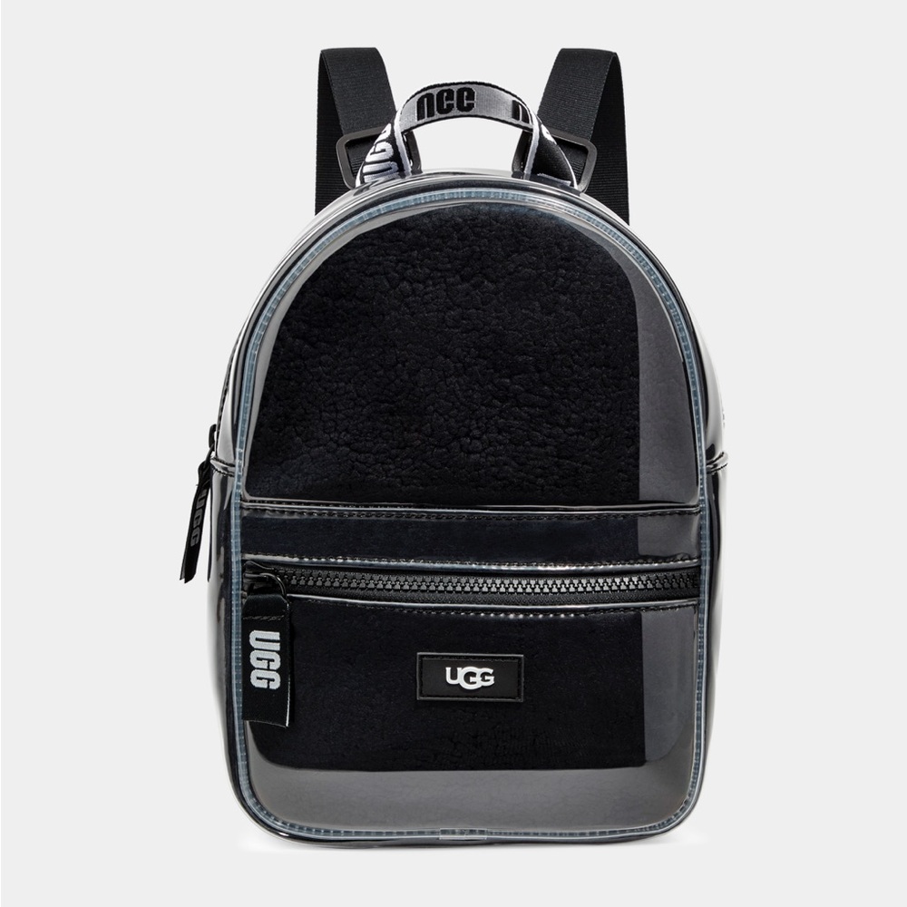 NWT UGG Dannie II Mini Backpack Black & Clear